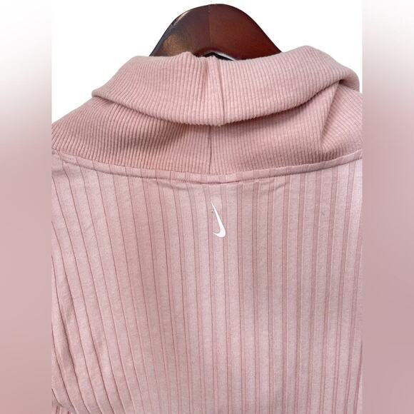 NIKE NWT Yoga Luxe Ribbed Long-sleeve Women's Pink Sweater Size Small $80 MSRP - Picture 12 of 14